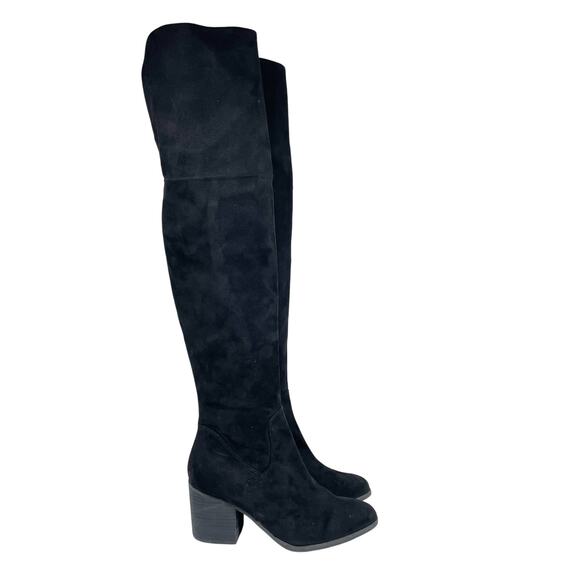 BP Women's Luke Over The Knee Boot Black Faux Suede Size 7.5M - Picture 3 of 15